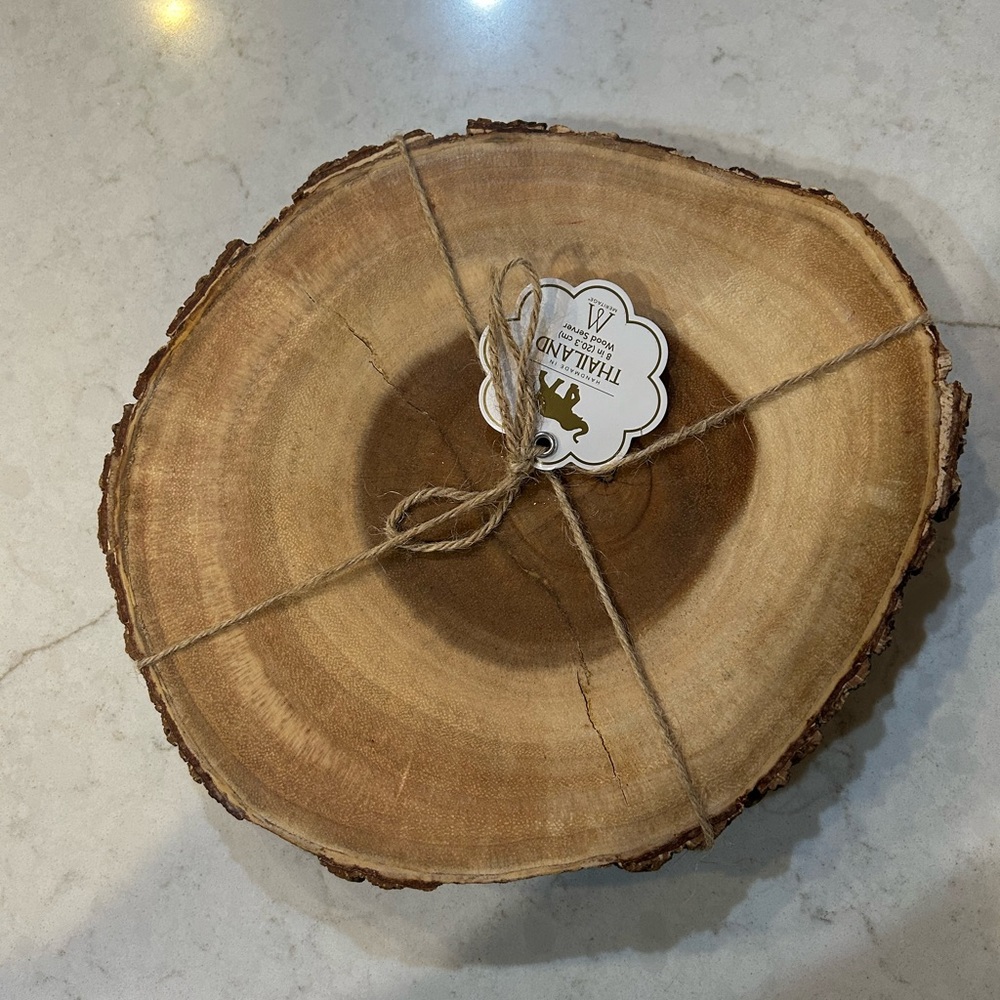 Natural Wood Slice Serving Board